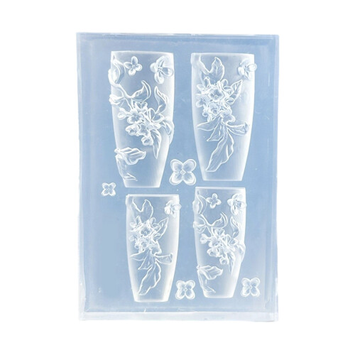 Moule élastique en silicone floral 3D pour les dessins-modèle 13