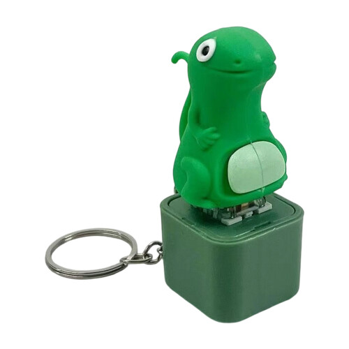 Fun Lizard Keychain Toy Press Activated LED Light USB-Fat model