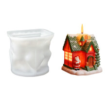 Elegante Silikonform mit Feiertagsmotiv zum-Weihnachtshausform
