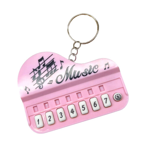 Miniature Electronic Piano Keyring With Flashing Light-4