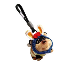 Honeybee Puppy Plush Keychain Bag Charm Soft Plush Hanging-1