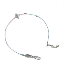 Vierzackiges Stern-Armband mit Strasssteinen, flexible-Blau
