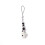 Modern Cat Inspired Key Holder Charm-black and white cat 1