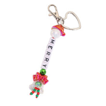 Reindeer Shaped Plastic Keychain Ornament Multifunctional-beads