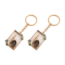 2 Pieces Stylish Mosque Design Keyrings Zinc Alloy-black 2