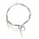 Adjustable Layering Bead Chain Crescent Pendant Necklace 1