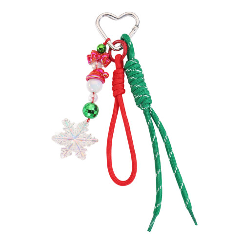 Portable Resin Keychain Decoration Featuring-snowflake