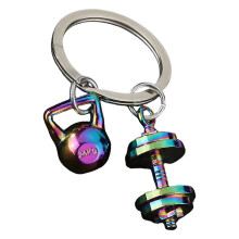 Sturdy Zinc Alloy Exercise Inspired Keychain Compact-Colorful