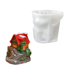 Weihnachtshaus-Silikonform für-Zweistöckiges Baumhaus