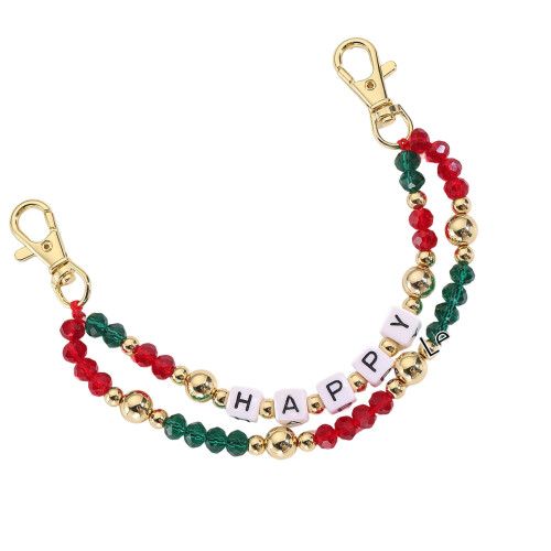 Holiday Cheer Plastic sleutelhanger Compact-Dubbellaags kristal