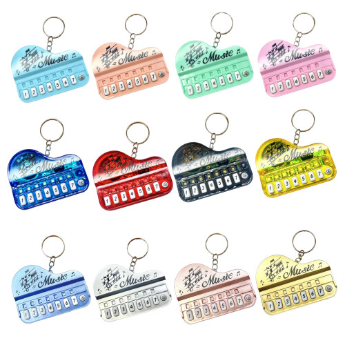 Pocket Piano Keychain For Kids Glowing Interactive Buttons-7 2