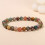 Bracelet classique en perles d'agate polie, léger, Design-12mm 5