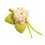 Cotton Linen Flower Brooch Hydrangea Theme Secure Closure for-M 1