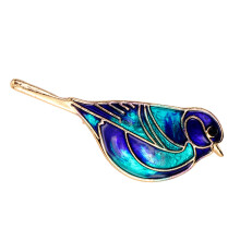 Sturdy Zinc Metal Bird Pin Oil Painting Surfaces Glittering