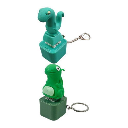 Fun Lizard Keychain Toy Press Activated LED Light USB-Fat model 1