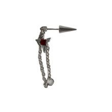 Stainless Steel Wing Chain Earrings Ear Jewelry Modern Chain