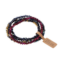 Handmade Glass Beaded Bracelets Day Night Wear Formal-FK1993