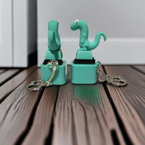 Fun Lizard Keychain Toy Press Activated LED Light USB-Fat model 2