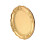 Smooth Elliptical Display Tray Nonslip Design Plate For-Gold 1