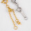 Schmuck-Verlängerungskette,-Stahlfarbe 5cm 4