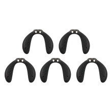 Lot de 5 plaquettes nasales pour lunettes de-noyau métallique.