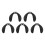 5Pieces Adjustable Nose Pads Suitable for Cycling-metal core. 1