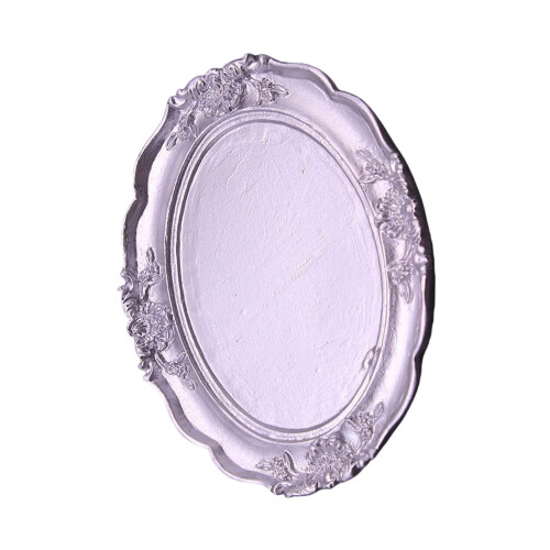 Portable Nonslip Accessory Tray For Keys Earrings-Silver