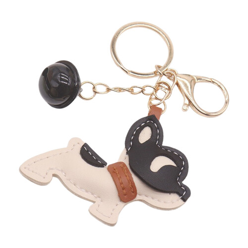 Porte-clés multicouche en forme de chien, joli accessoire