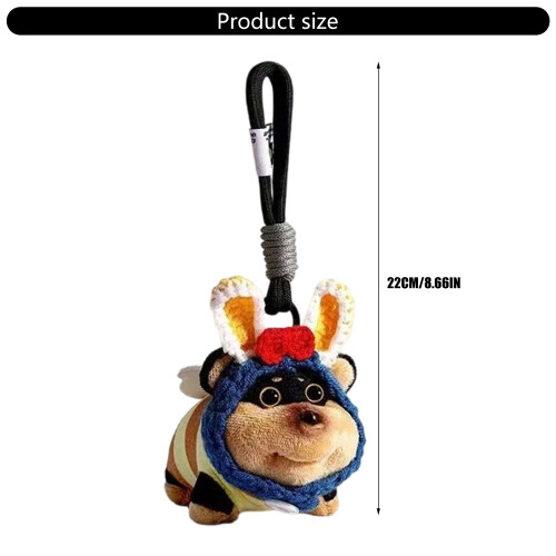 Draagbare pluche puppy sleutelhanger compacte tas accessoire-3 1