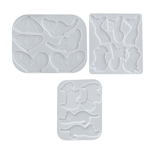 Moule en Silicone pour fabrication de bijoux faits-chiot chaton 1