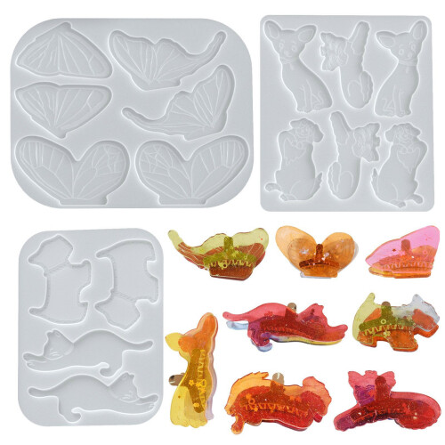 Moule en Silicone pour fabrication de bijoux faits-chiot chaton 2