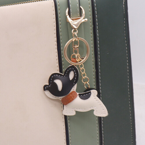 Porte-clés multicouche en forme de chien, joli accessoire 1