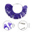 Plastic Finger Rings Size Gauge 5 Color Variants-White 7