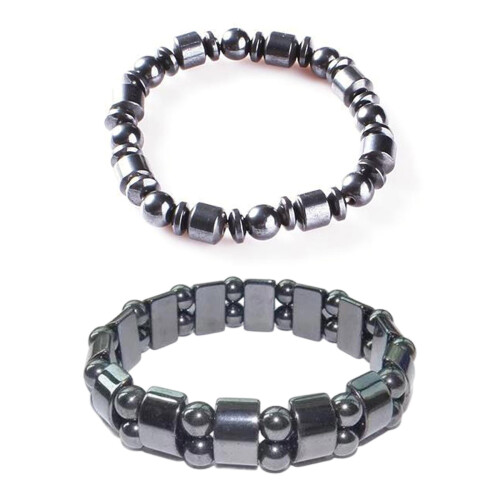 Bracelet de perles magnétiques léger, extensible,-Double couche 1