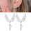 Boucles d'oreilles oiseau étoile à quatre branches avec glands 2