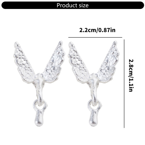 Boucles d'oreilles oiseau étoile à quatre branches avec glands 2