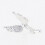 Boucles d'oreilles oiseau étoile à quatre branches avec glands 5