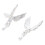 Boucles d'oreilles oiseau étoile à quatre branches avec glands 6