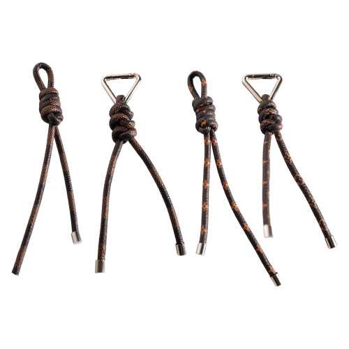 Porte-clés Triangle Unique, cordon en cuir PU, pendentif de-C 1