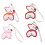 Handmade PU Leather Corgi Keychain Creative Bag Hanging-Coffee 2