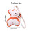 Handmade PU Leather Corgi Keychain Creative Bag Hanging-Coffee 4