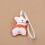 Handmade PU Leather Corgi Keychain Creative Bag Hanging-Coffee 6