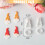 PLA Christmas Earring Mould Set With Portable Storage Box For 3