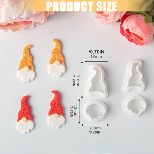 PLA Christmas Earring Mould Set With Portable Storage Box For 2