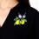 Lemon Bird Emaille Broche Accessoire Compact Ontwerp-Donkerbruin 3