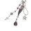 Fish Charm Keychain Multicolor Beads Alloy Materials Pendant For 5