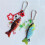 Creative Fish Keychain Sturdy Plastic Design Lightweight-Green 5