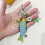 Creative Fish Keychain Sturdy Plastic Design Lightweight-Green 7