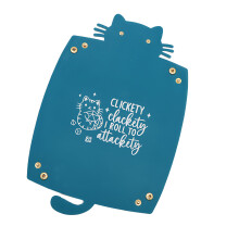 Elegant Gold Foil Leather Storage Box Foldable For-Blue