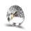 Bird Sculpture Opening Ring Vintage Copper Made Adjustable 1